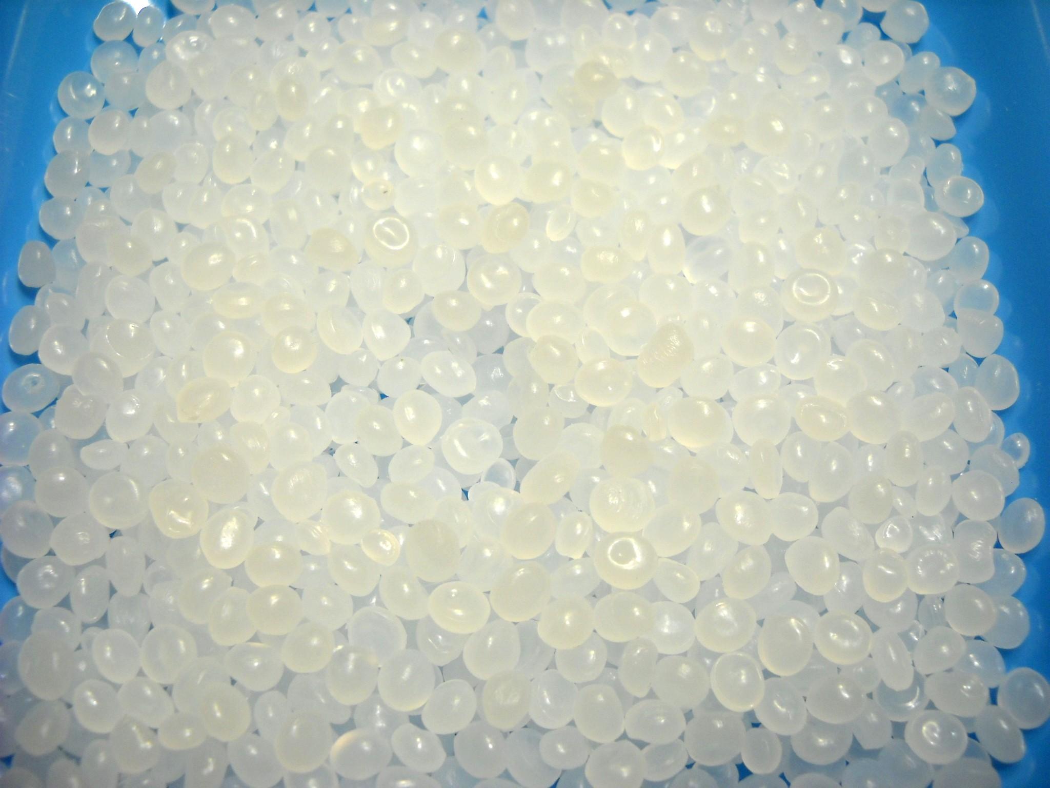 LDPE granül yakın plan