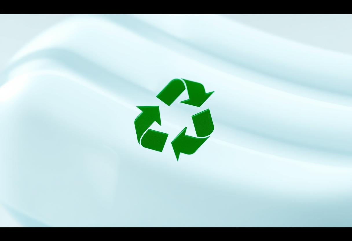 Geri dönüştürülebilir termoplastik yaklaşımını anlatan görsel